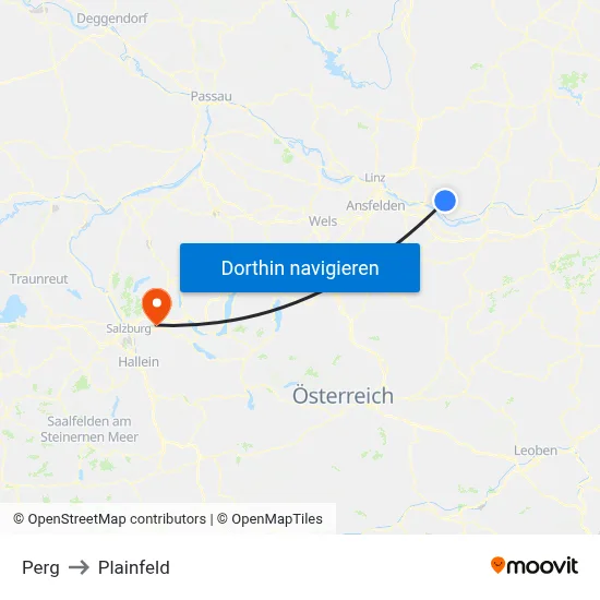 Perg to Plainfeld map