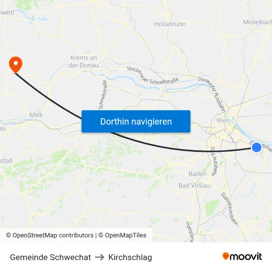 Gemeinde Schwechat to Kirchschlag map
