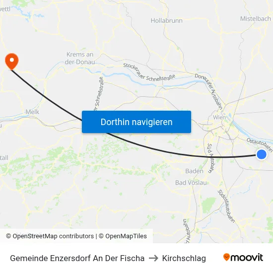 Gemeinde Enzersdorf An Der Fischa to Kirchschlag map