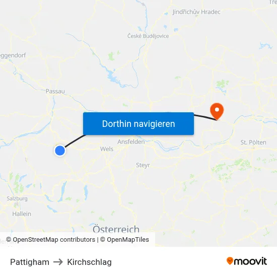 Pattigham to Kirchschlag map