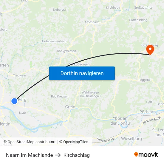 Naarn Im Machlande to Kirchschlag map