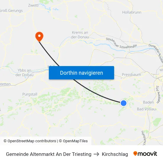 Gemeinde Altenmarkt An Der Triesting to Kirchschlag map
