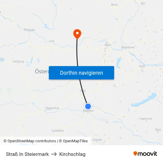 Straß In Steiermark to Kirchschlag map