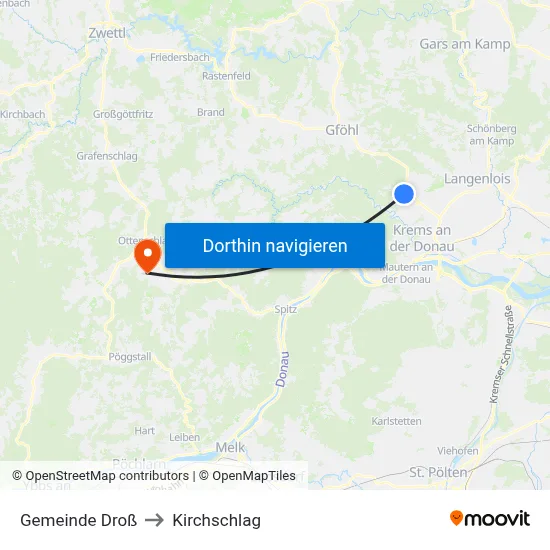 Gemeinde Droß to Kirchschlag map