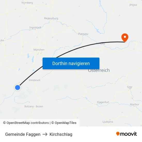 Gemeinde Faggen to Kirchschlag map