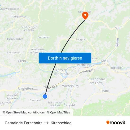 Gemeinde Ferschnitz to Kirchschlag map