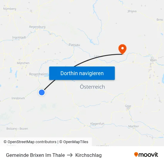 Gemeinde Brixen Im Thale to Kirchschlag map