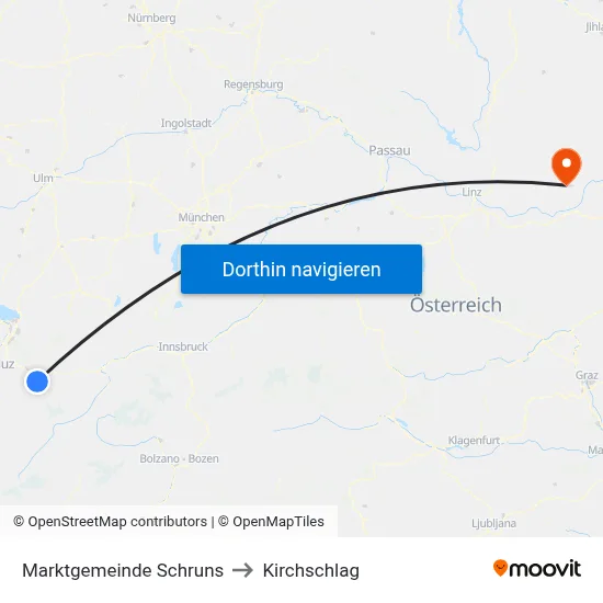 Marktgemeinde Schruns to Kirchschlag map