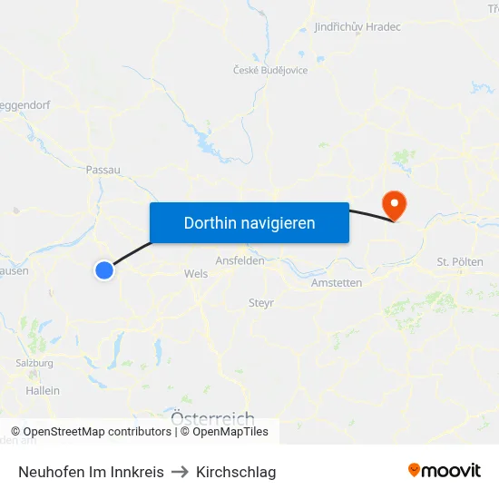 Neuhofen Im Innkreis to Kirchschlag map