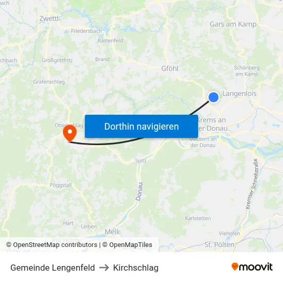 Gemeinde Lengenfeld to Kirchschlag map