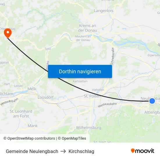 Gemeinde Neulengbach to Kirchschlag map