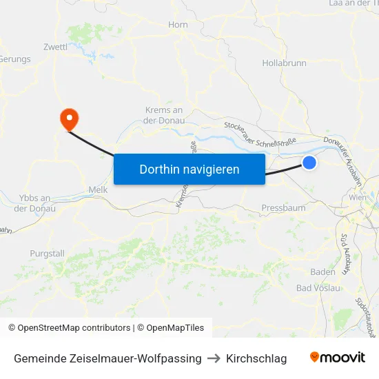 Gemeinde Zeiselmauer-Wolfpassing to Kirchschlag map
