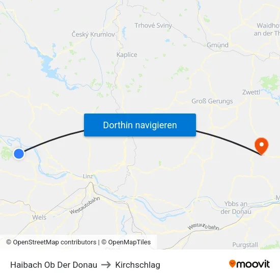 Haibach Ob Der Donau to Kirchschlag map