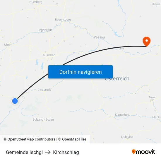 Gemeinde Ischgl to Kirchschlag map