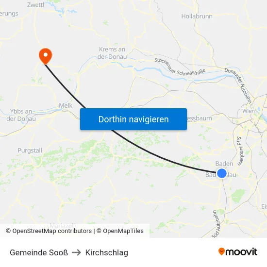 Gemeinde Sooß to Kirchschlag map
