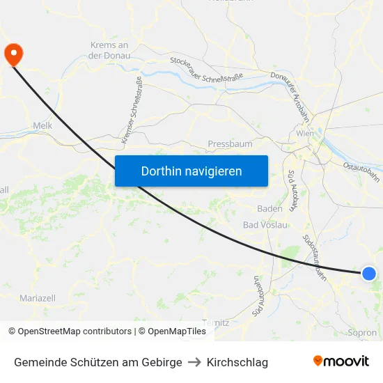 Gemeinde Schützen am Gebirge to Kirchschlag map