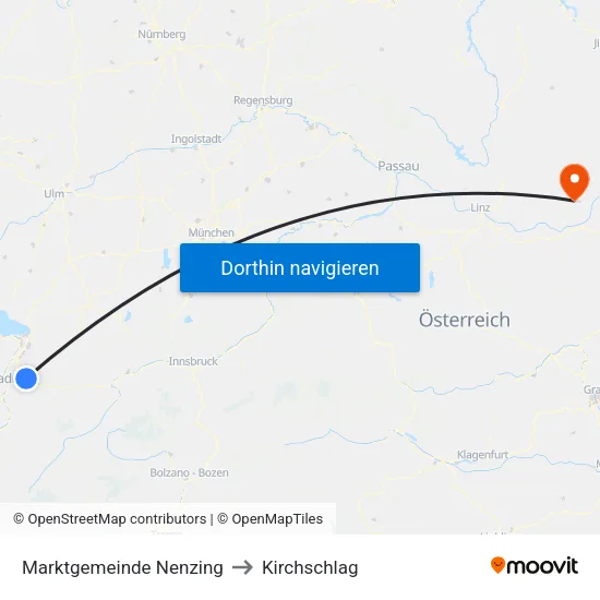 Marktgemeinde Nenzing to Kirchschlag map