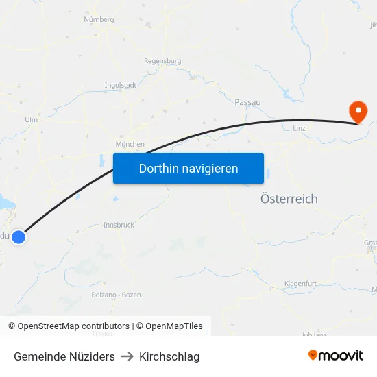 Gemeinde Nüziders to Kirchschlag map
