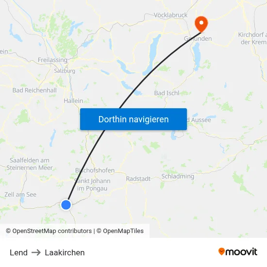 Lend to Laakirchen map