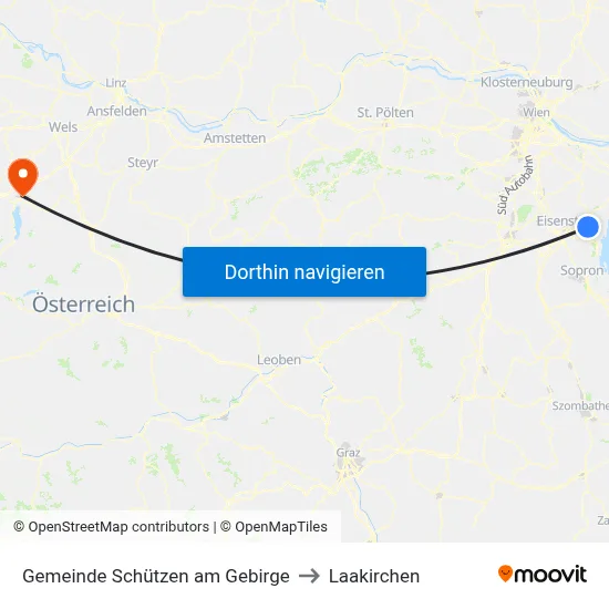 Gemeinde Schützen am Gebirge to Laakirchen map