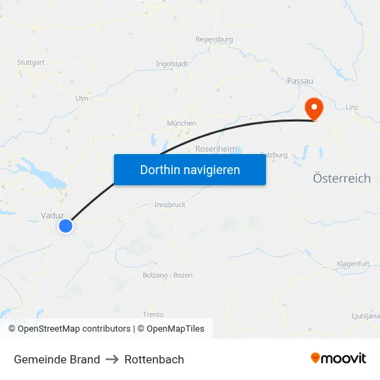 Gemeinde Brand to Rottenbach map