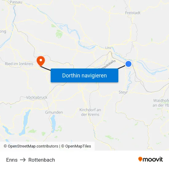 Enns to Rottenbach map