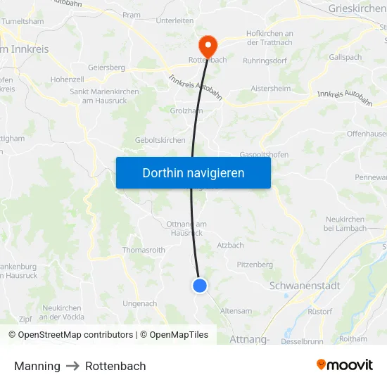 Manning to Rottenbach map