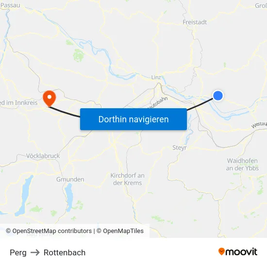 Perg to Rottenbach map