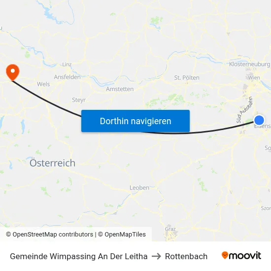 Gemeinde Wimpassing An Der Leitha to Rottenbach map