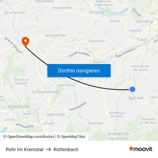 Rohr Im Kremstal to Rottenbach map