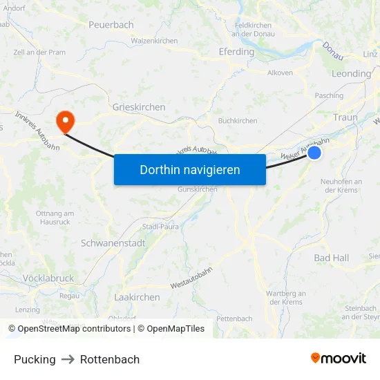 Pucking to Rottenbach map