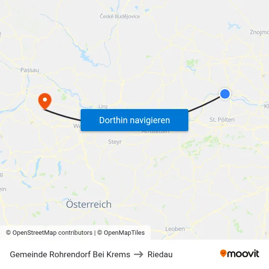 Gemeinde Rohrendorf Bei Krems to Riedau map
