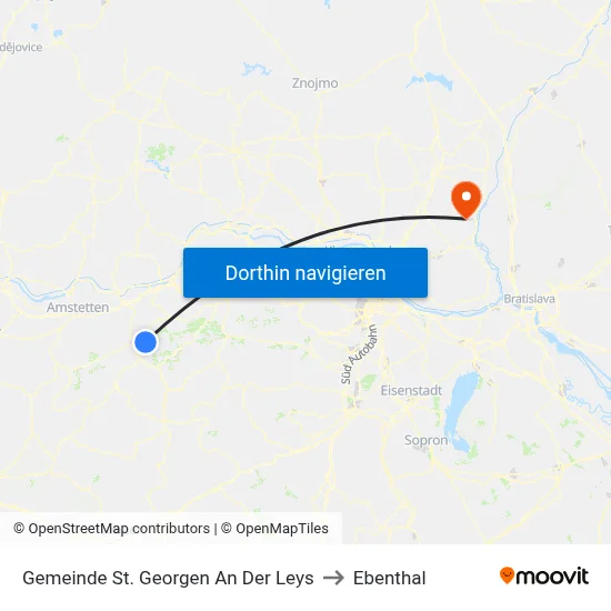 Gemeinde St. Georgen An Der Leys to Ebenthal map