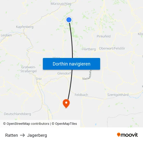 Ratten to Jagerberg map