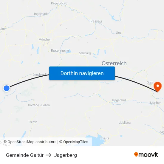 Gemeinde Galtür to Jagerberg map