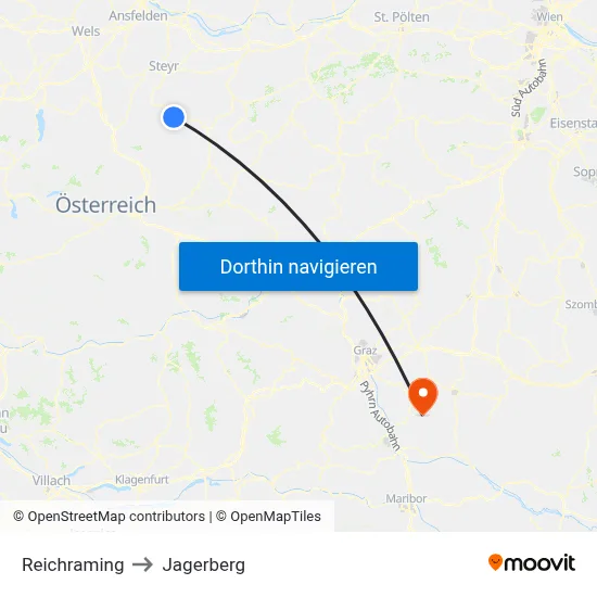 Reichraming to Jagerberg map