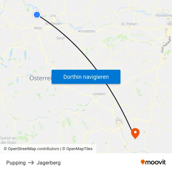 Pupping to Jagerberg map