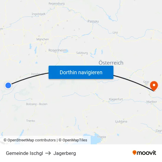 Gemeinde Ischgl to Jagerberg map