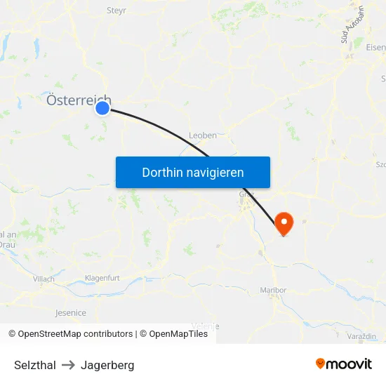 Selzthal to Jagerberg map