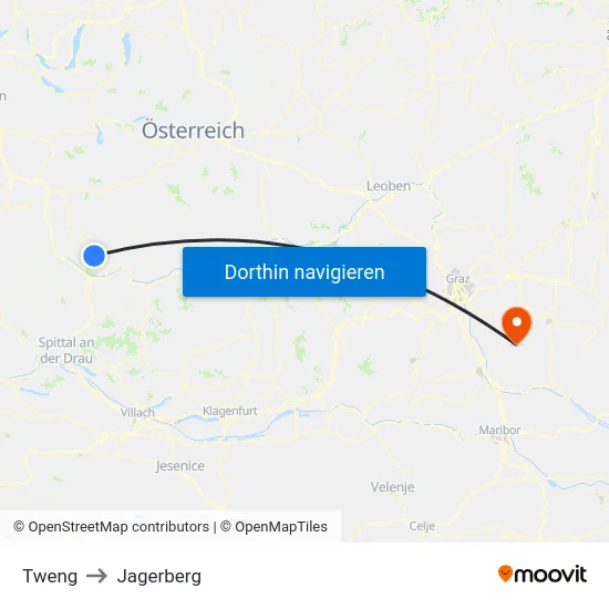 Tweng to Jagerberg map