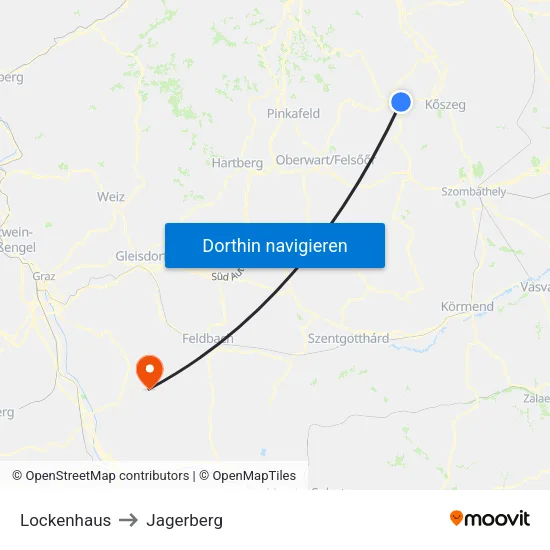 Lockenhaus to Jagerberg map