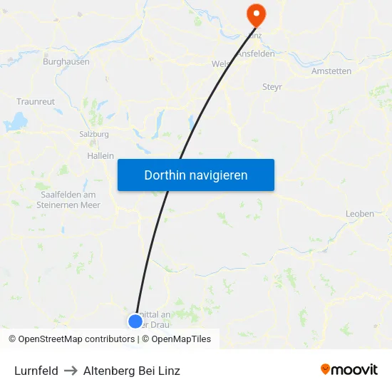 Lurnfeld to Altenberg Bei Linz map