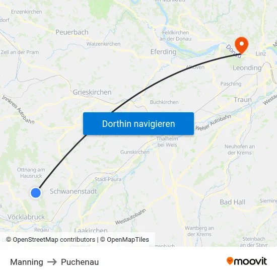 Manning to Puchenau map