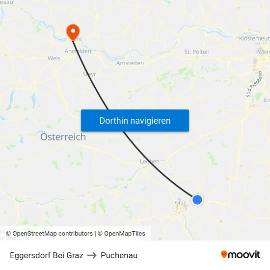 Eggersdorf Bei Graz to Puchenau map