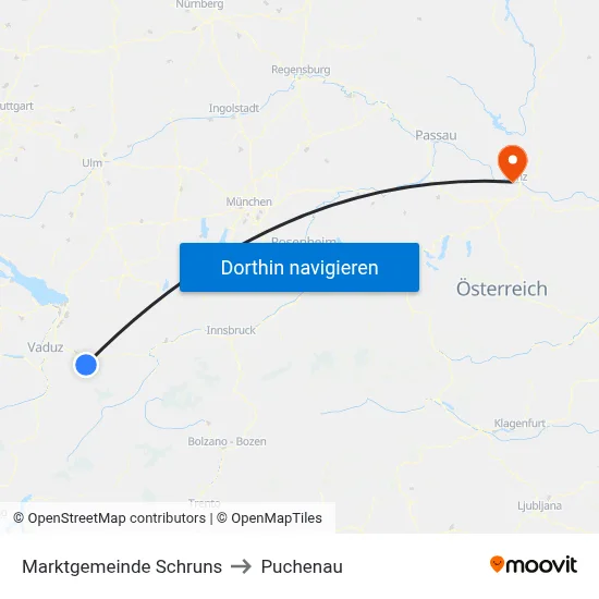 Marktgemeinde Schruns to Puchenau map