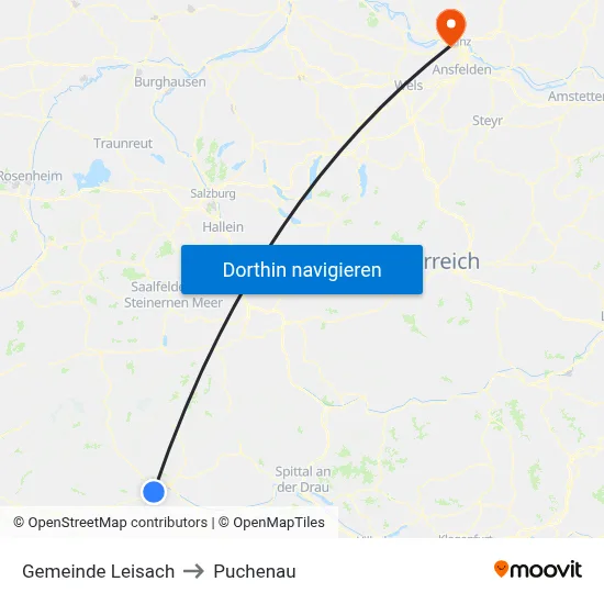 Gemeinde Leisach to Puchenau map