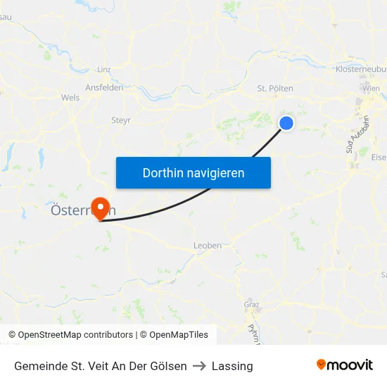 Gemeinde St. Veit An Der Gölsen to Lassing map