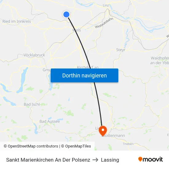Sankt Marienkirchen An Der Polsenz to Lassing map