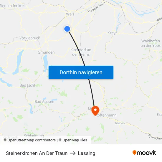 Steinerkirchen An Der Traun to Lassing map