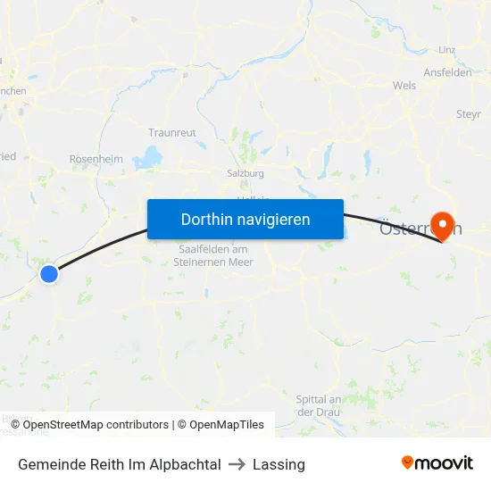 Gemeinde Reith Im Alpbachtal to Lassing map